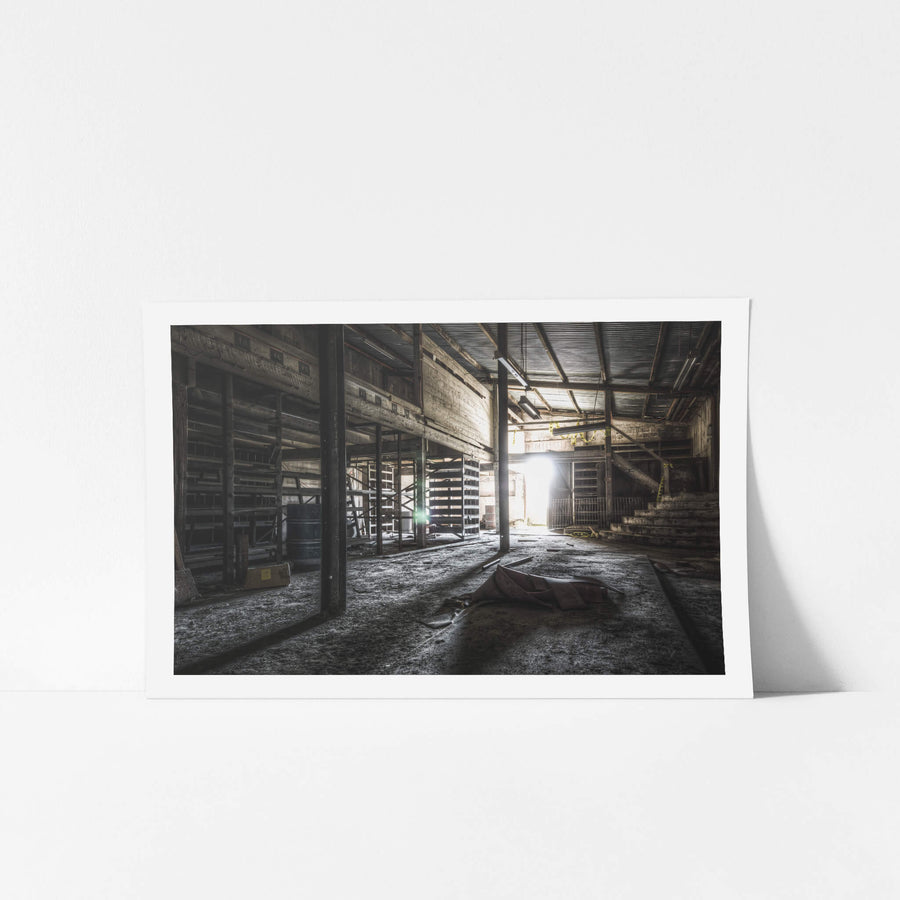 Store at Kandos Cement Works, racks stacked high with spare parts, tools, and equipment, ensuring the machinery never.