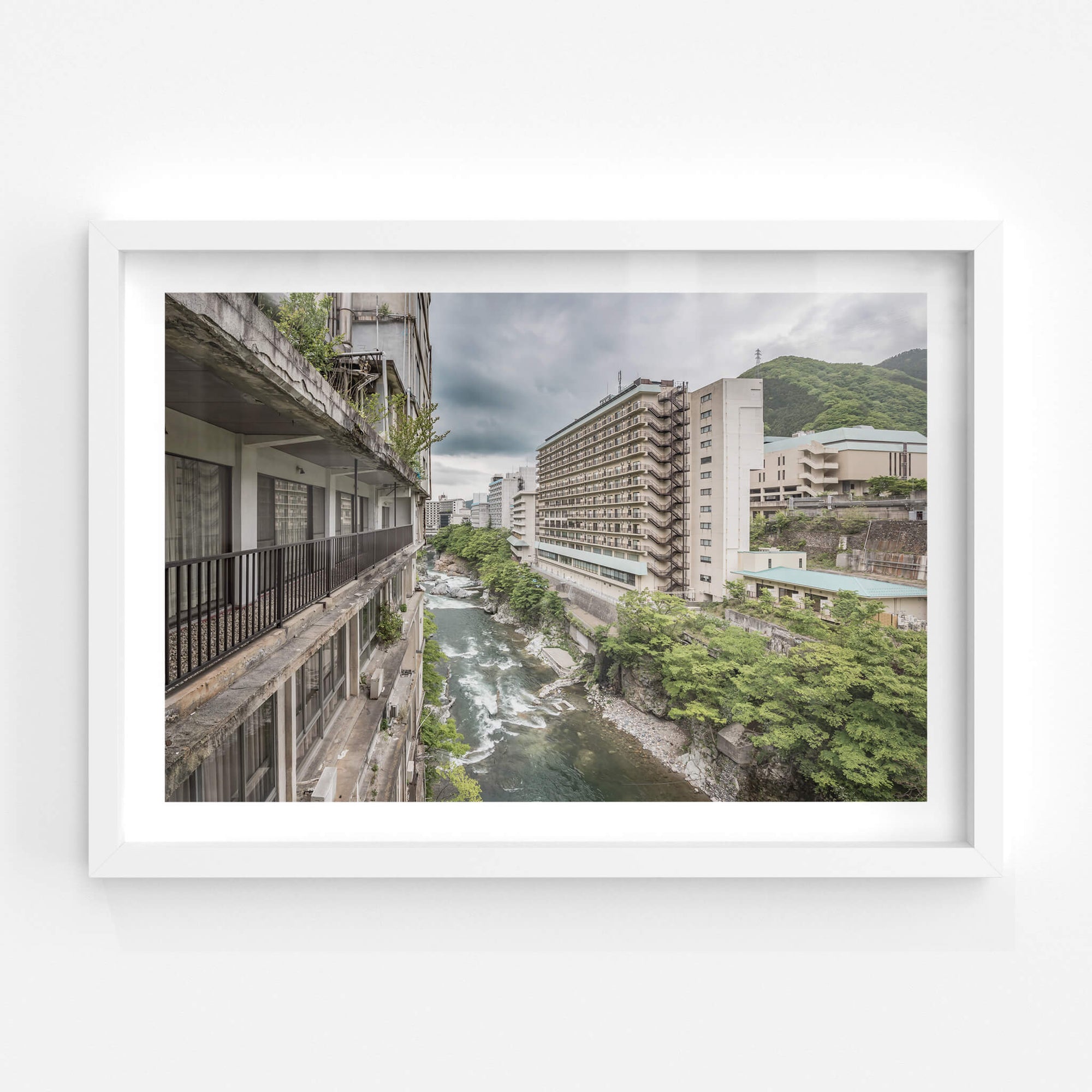 Balcony Looking Downstream | Kinugawa Kan Fine Art Print - Lost Collective Shop