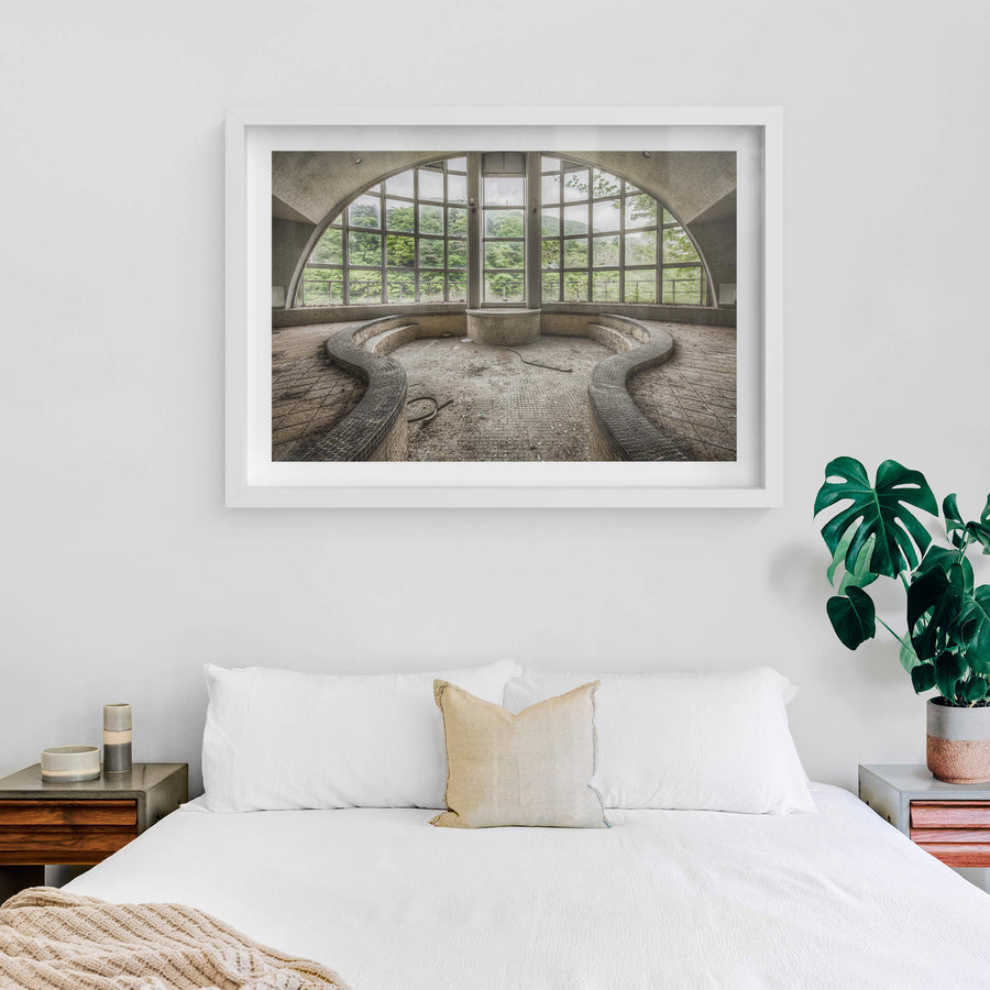 white frame