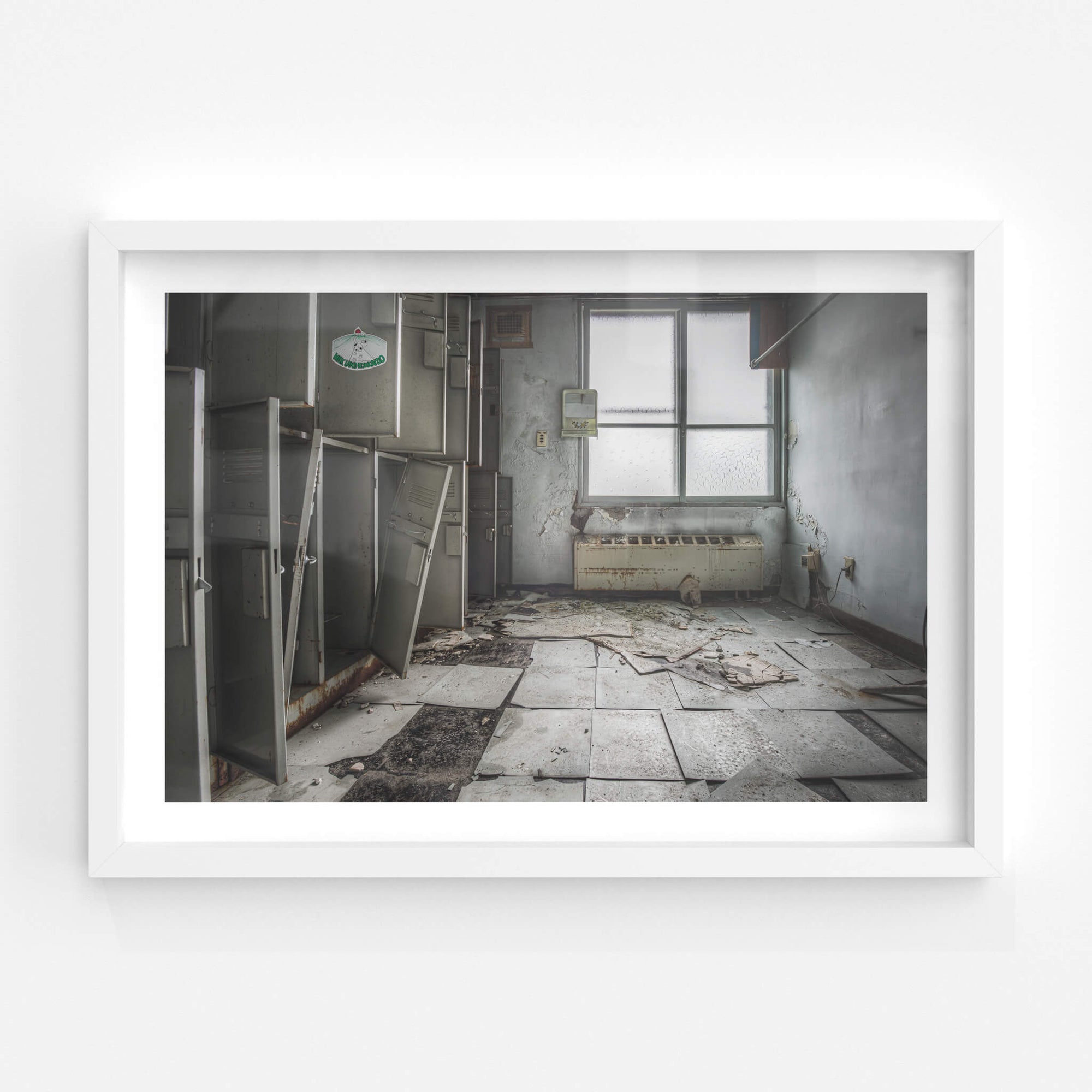 Locker Room | Kuwashima Hospital Fine Art Print - Lost Collective Shop