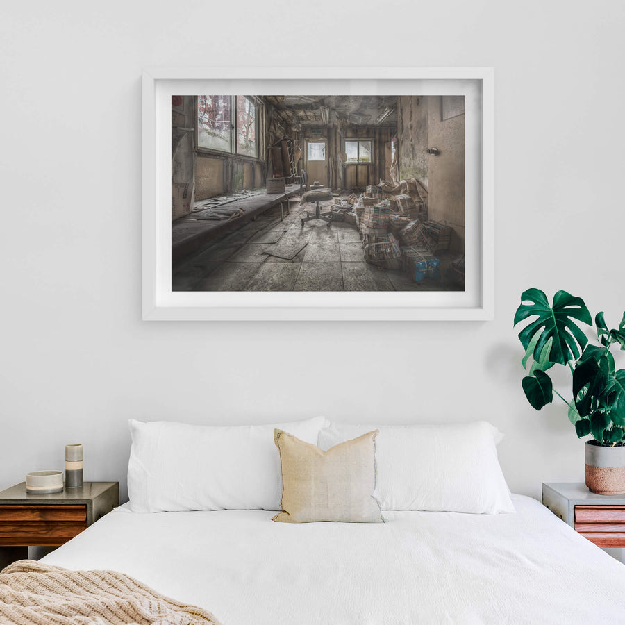 white frame