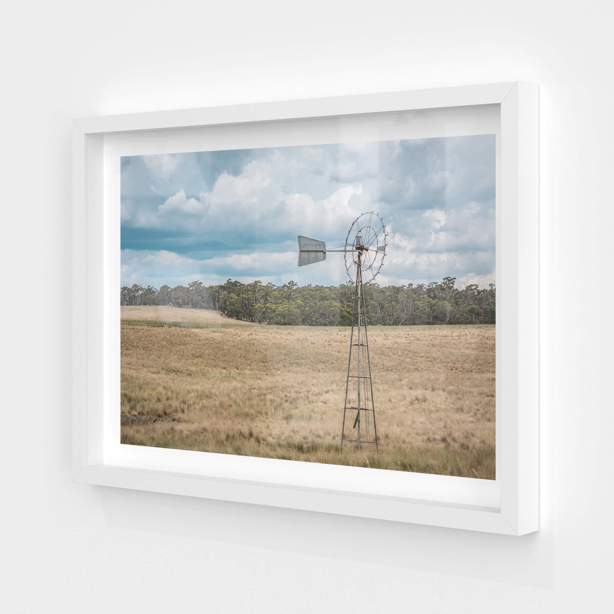 Snowy Mountains Windmill | Landscapes Fine Art Print - Lost Collective Shop