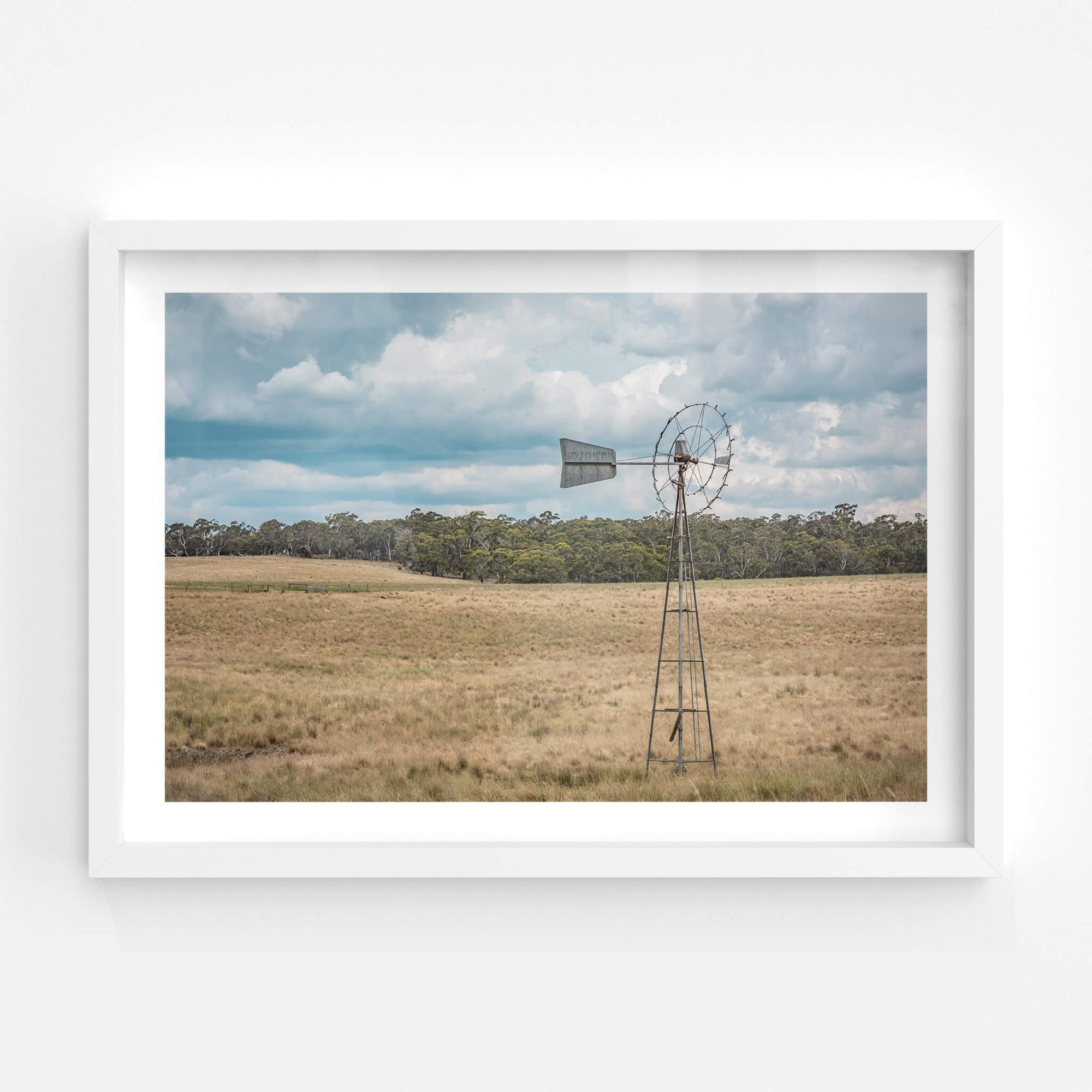 Snowy Mountains Windmill | Landscapes Fine Art Print - Lost Collective Shop