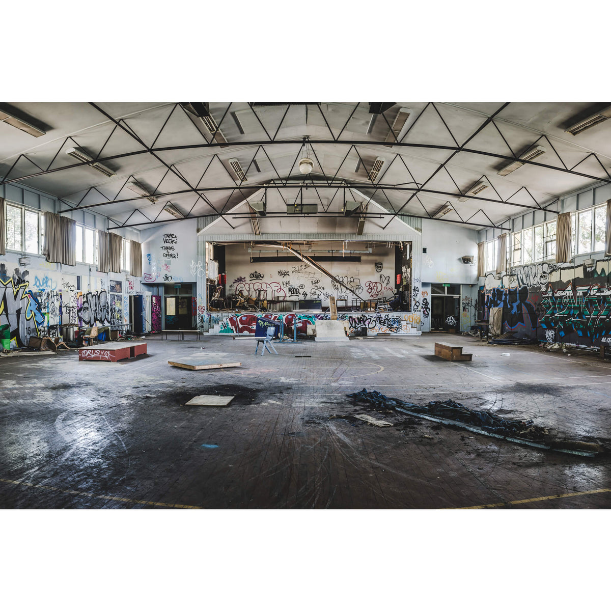Assembly Hall | Macquarie Boys Technology High Fine Art Print - Lost Collective Shop
