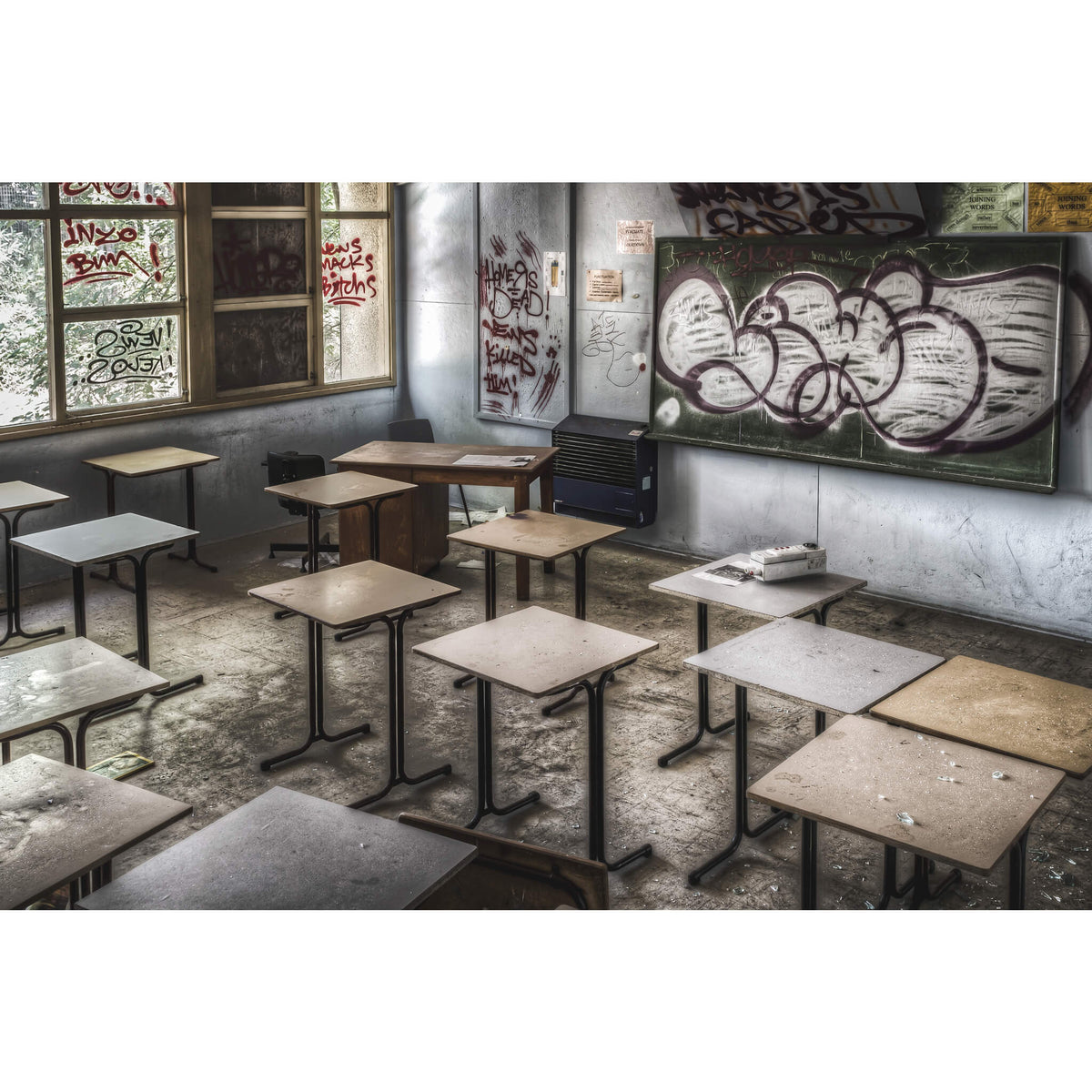 Classroom | Macquarie Boys Technology High Fine Art Print - Lost Collective Shop