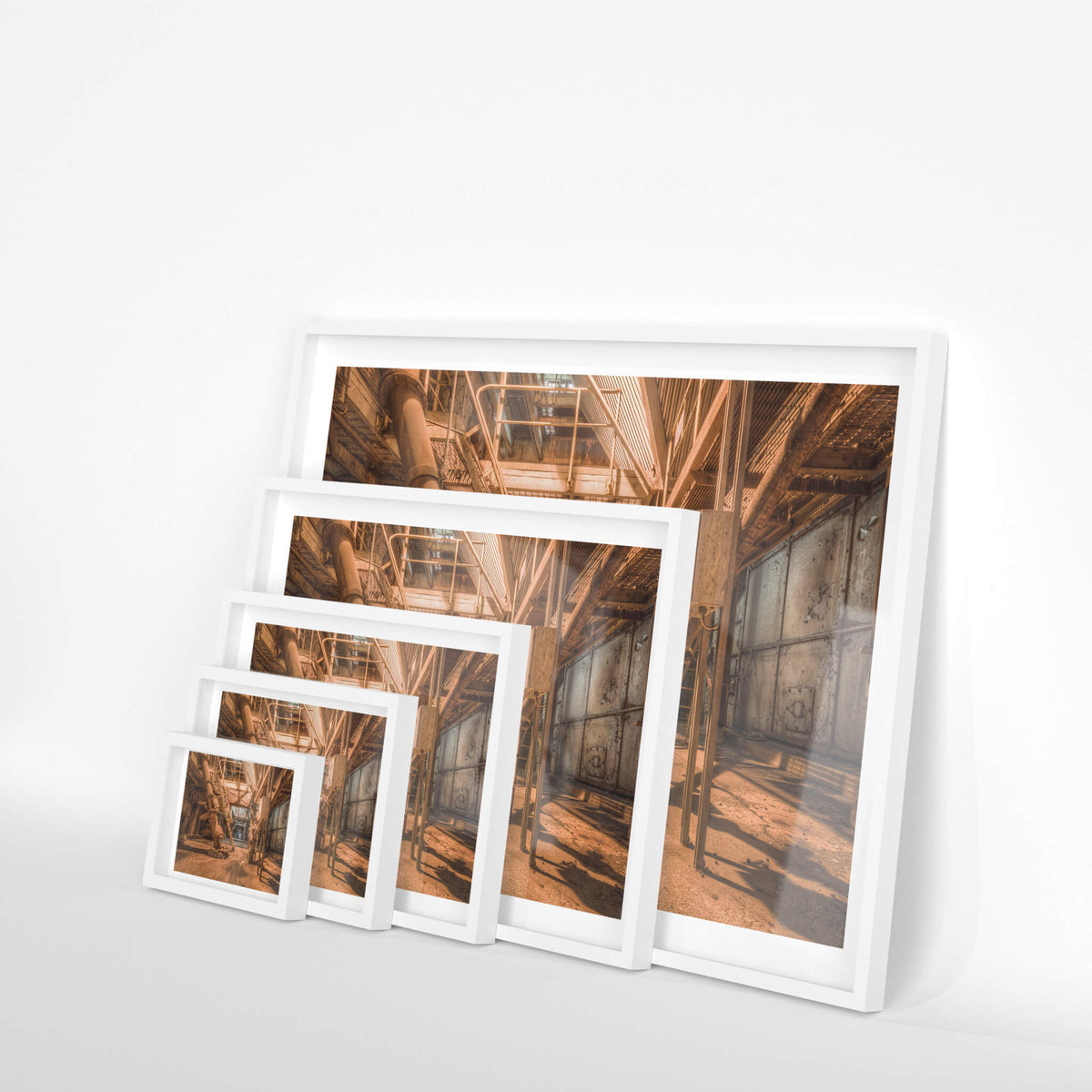 white frame