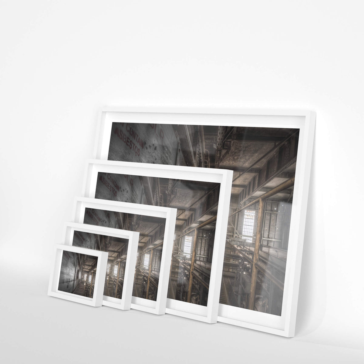 white frame