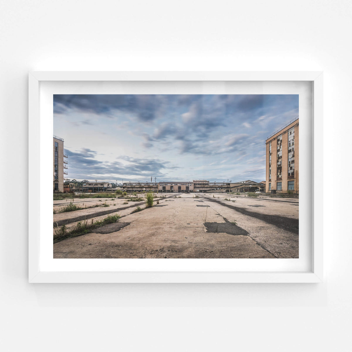 white frame
