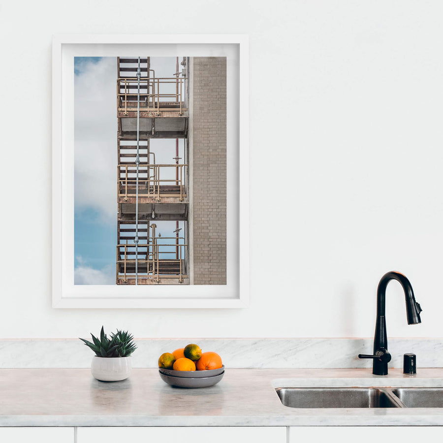 white frame