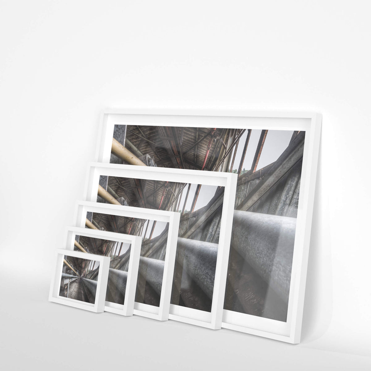 white frame
