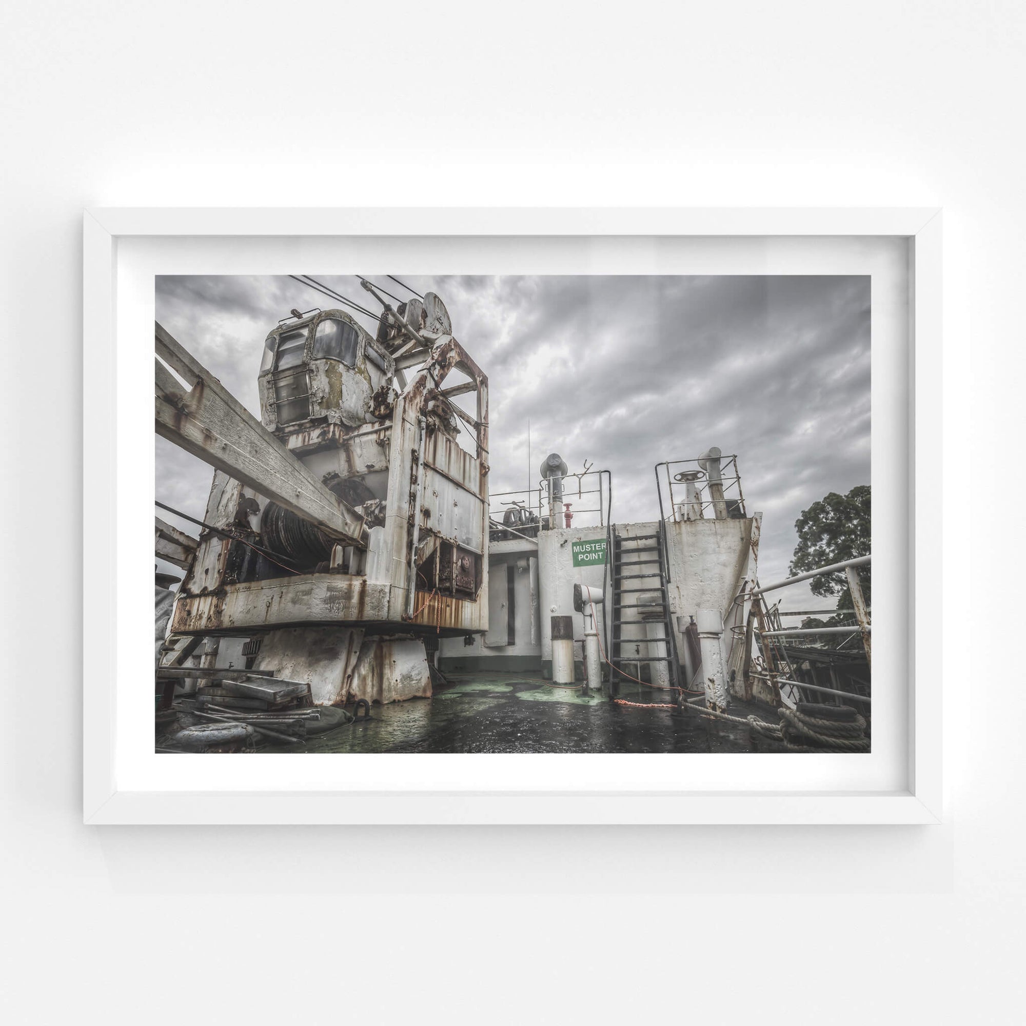 Forecastle and Crane Cabin | MV Cape Don Fine Art Print - Lost Collective Shop