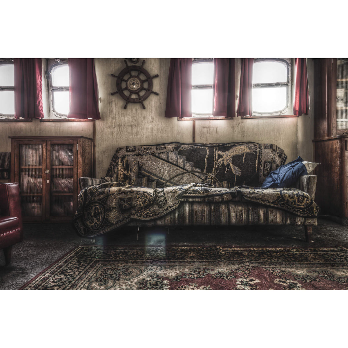 Officers Smoke Room | MV Cape Don Fine Art Print - Lost Collective Shop