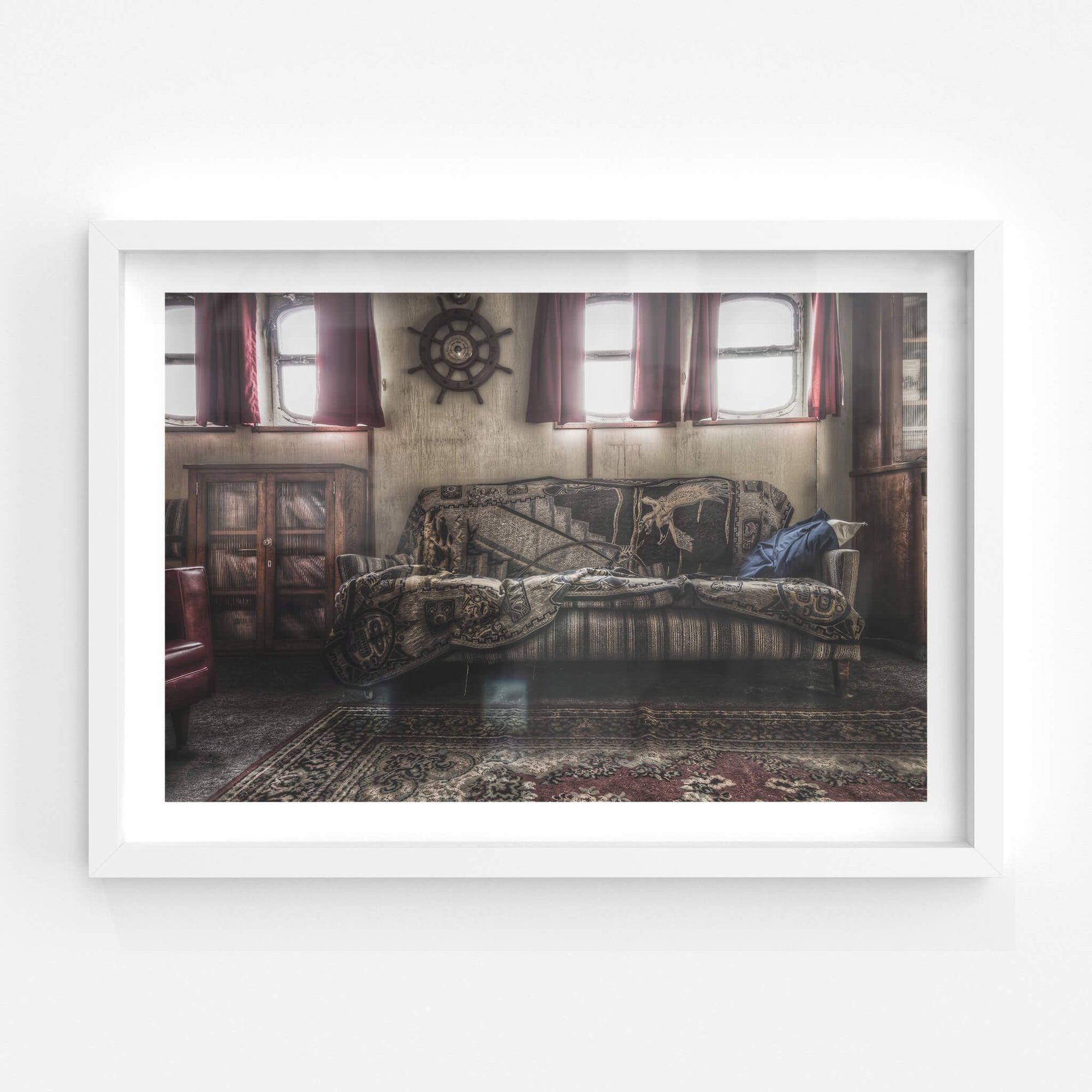 Officers Smoke Room | MV Cape Don Fine Art Print - Lost Collective Shop