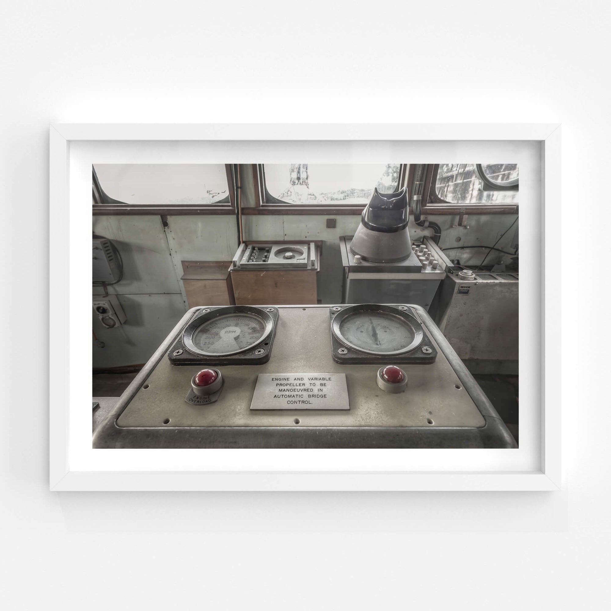 Variable Pitch Propeller Controls | MV Cape Don Fine Art Print - Lost Collective Shop