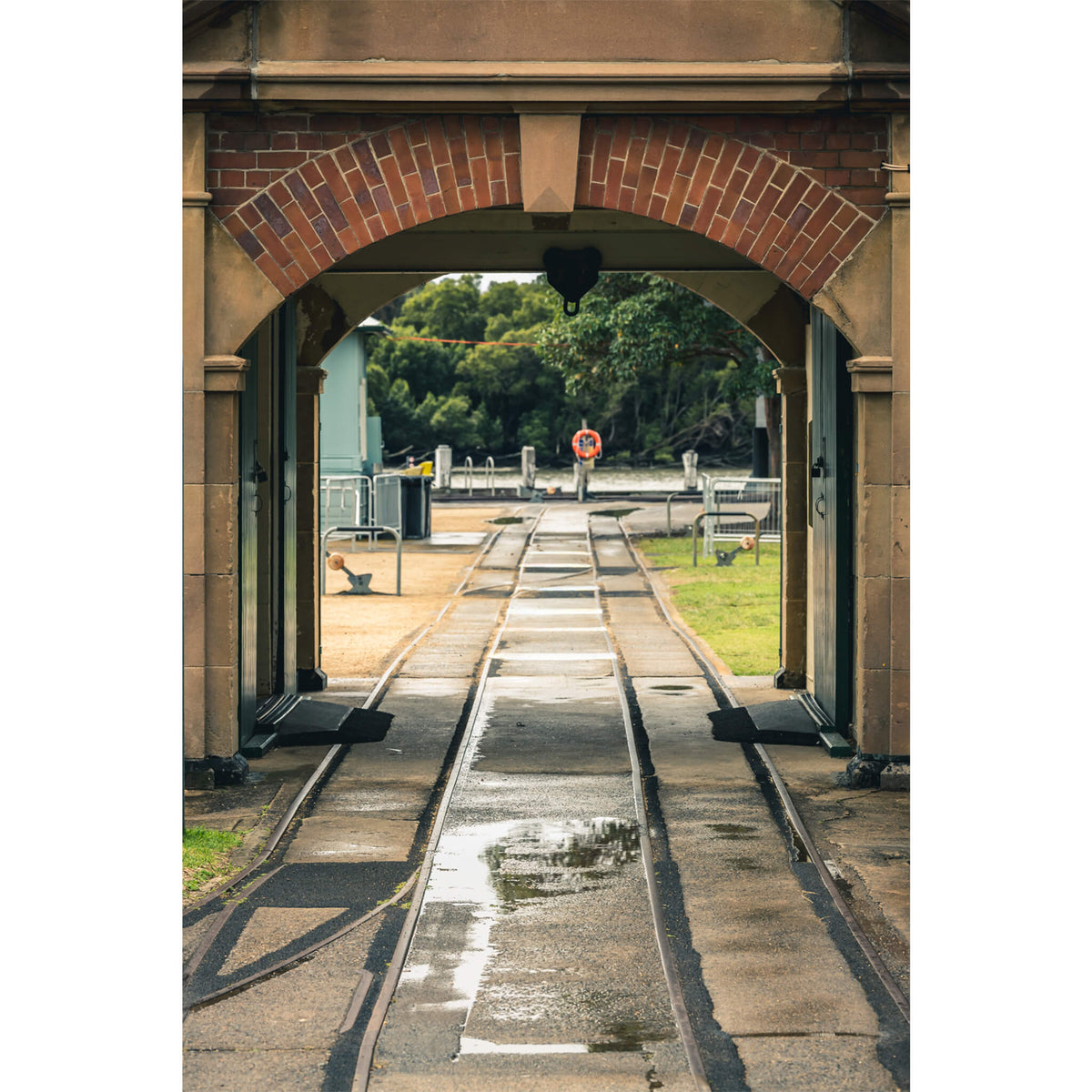 Entrance Rails | Newington Armory
