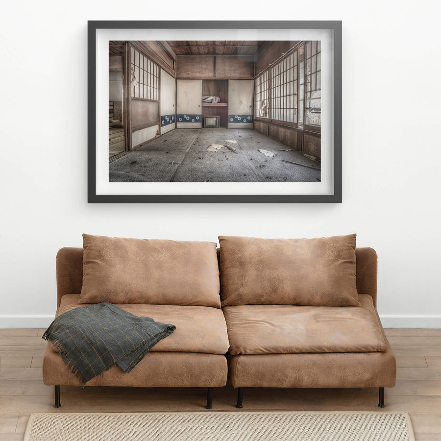 Bedroom at Nichitsu Mining Village, a traditional Japanese washitsu.