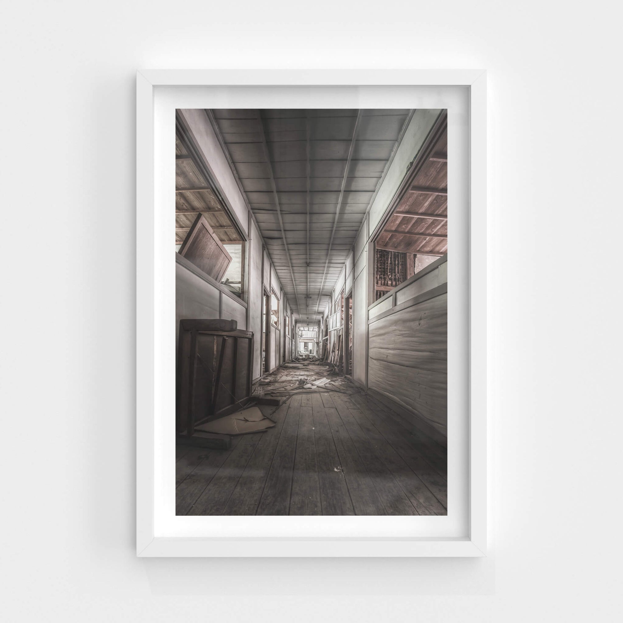 School Hall | Nichitsu Mining Village Fine Art Print - Lost Collective Shop