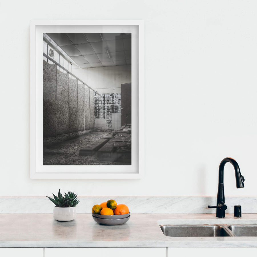 white frame