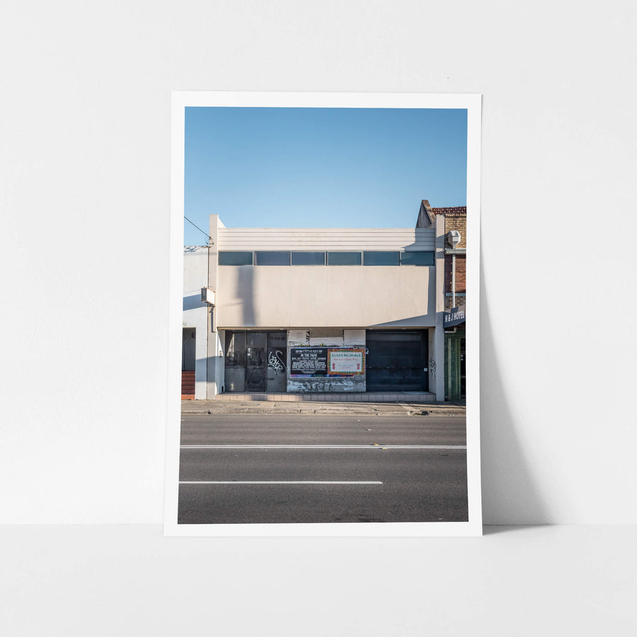 68 at Parramatta Road, a two-storey shopfront sits vacant on Parramatta Road.