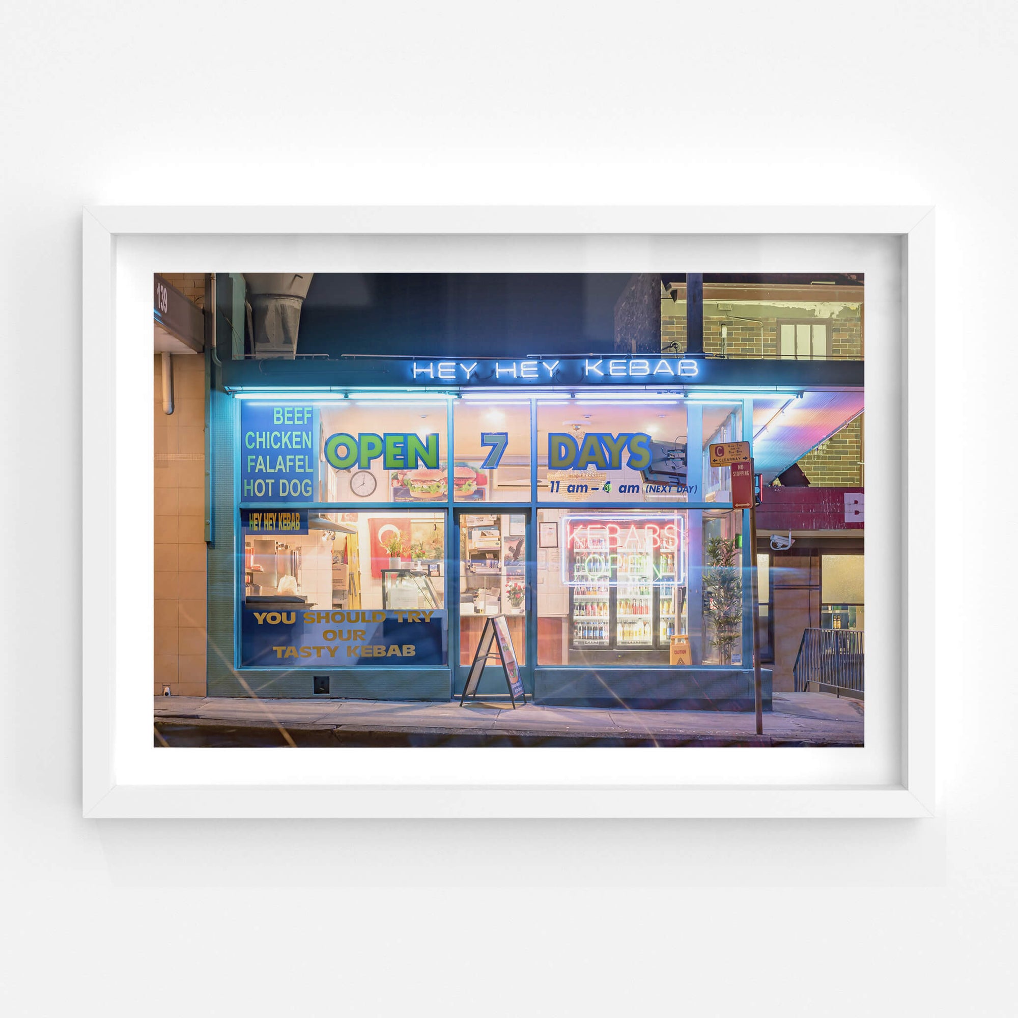 Hey Hey Kebab | Parramatta Road Fine Art Print - Lost Collective Shop