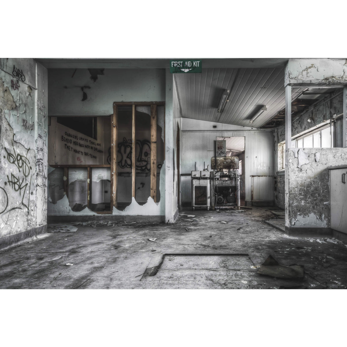 First Floor Laboratory | Peters&#39; Ice Cream Factory Fine Art Print - Lost Collective Shop