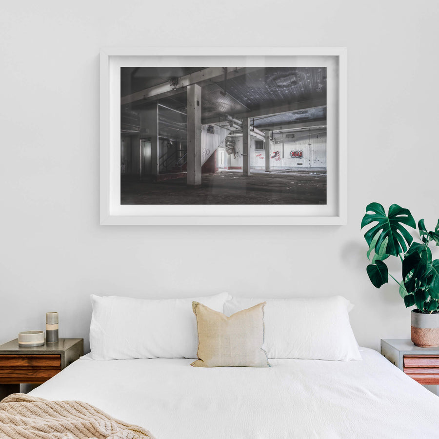 white frame