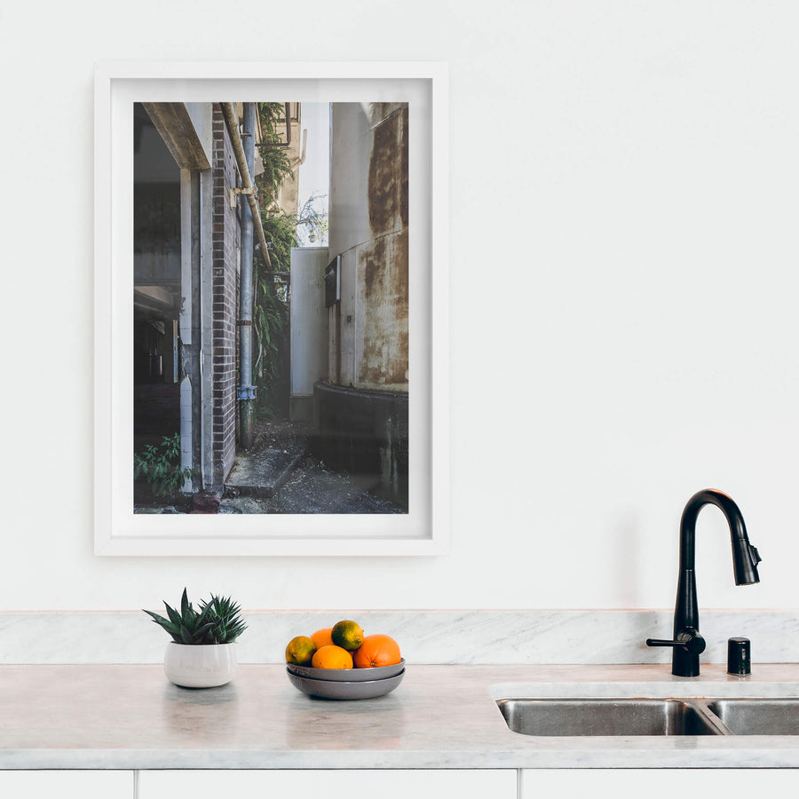 white frame