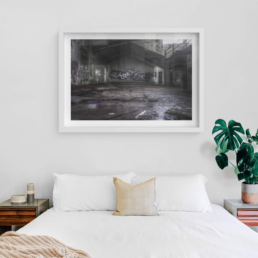 white frame