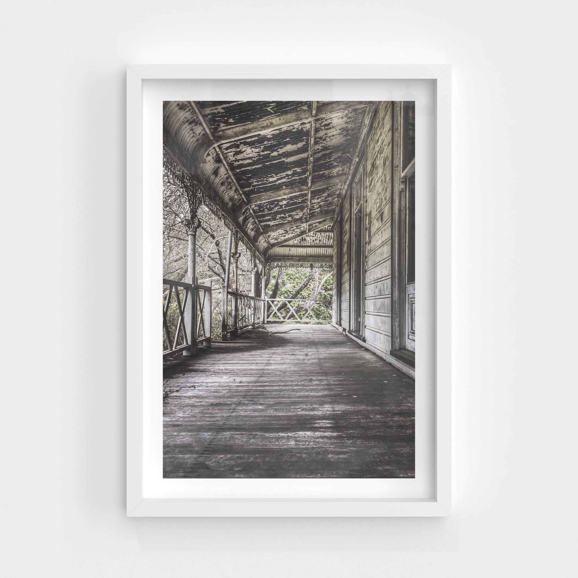 Garden Verandah | Queen Victoria Sanitorium Fine Art Print - Lost Collective Shop