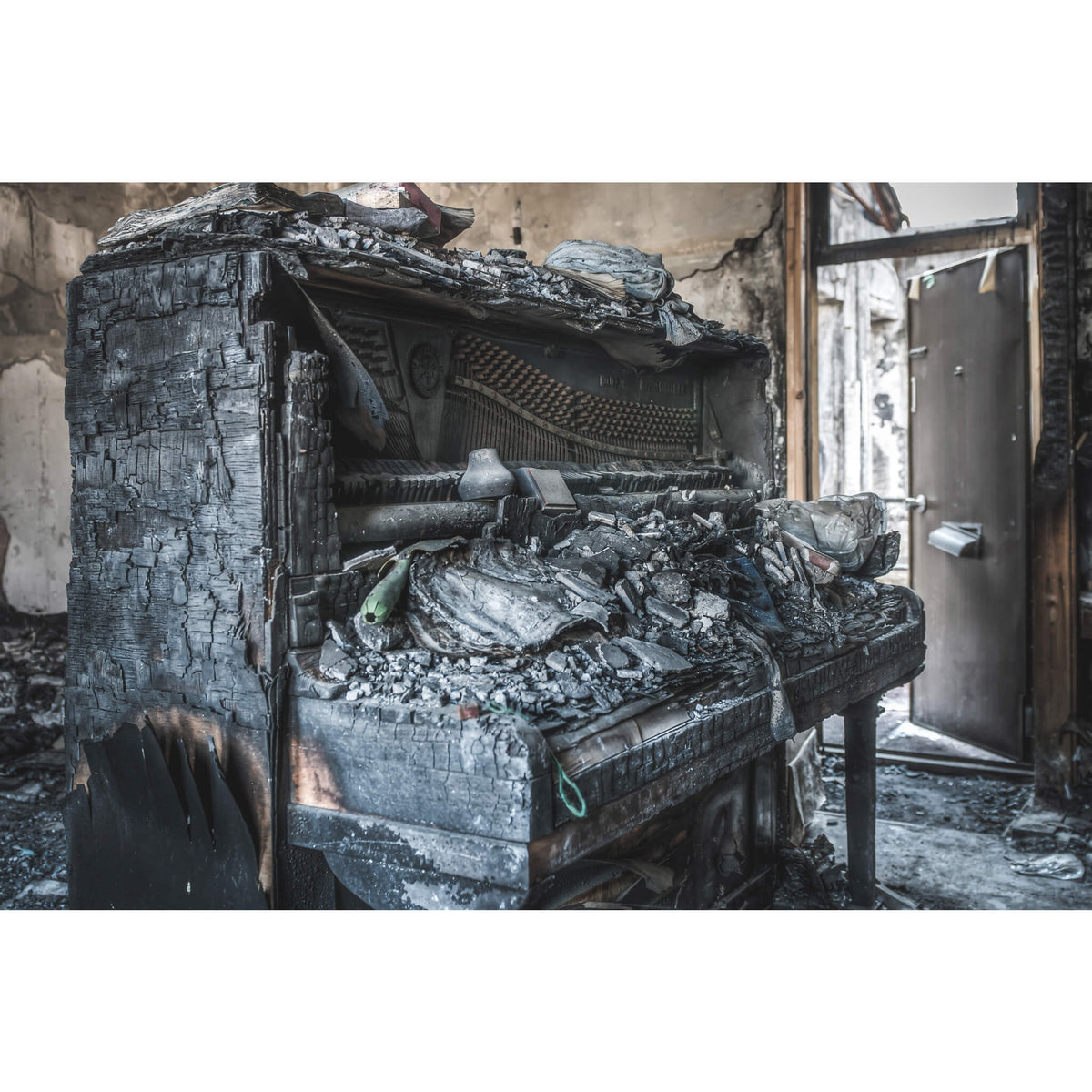 Charred Piano | Seika Dormitory Fine Art Print - Lost Collective Shop