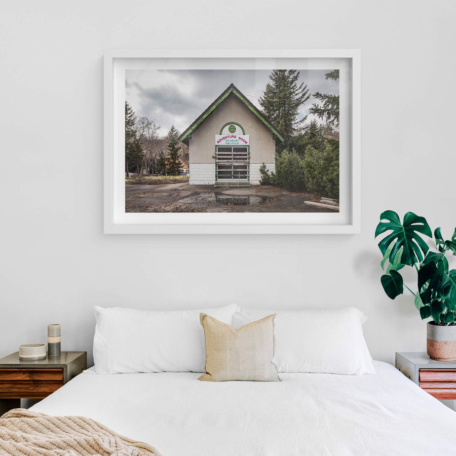 white frame