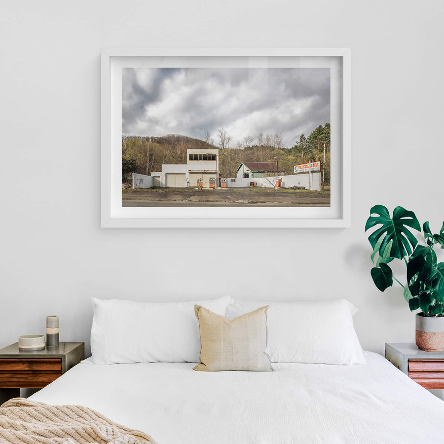 white frame