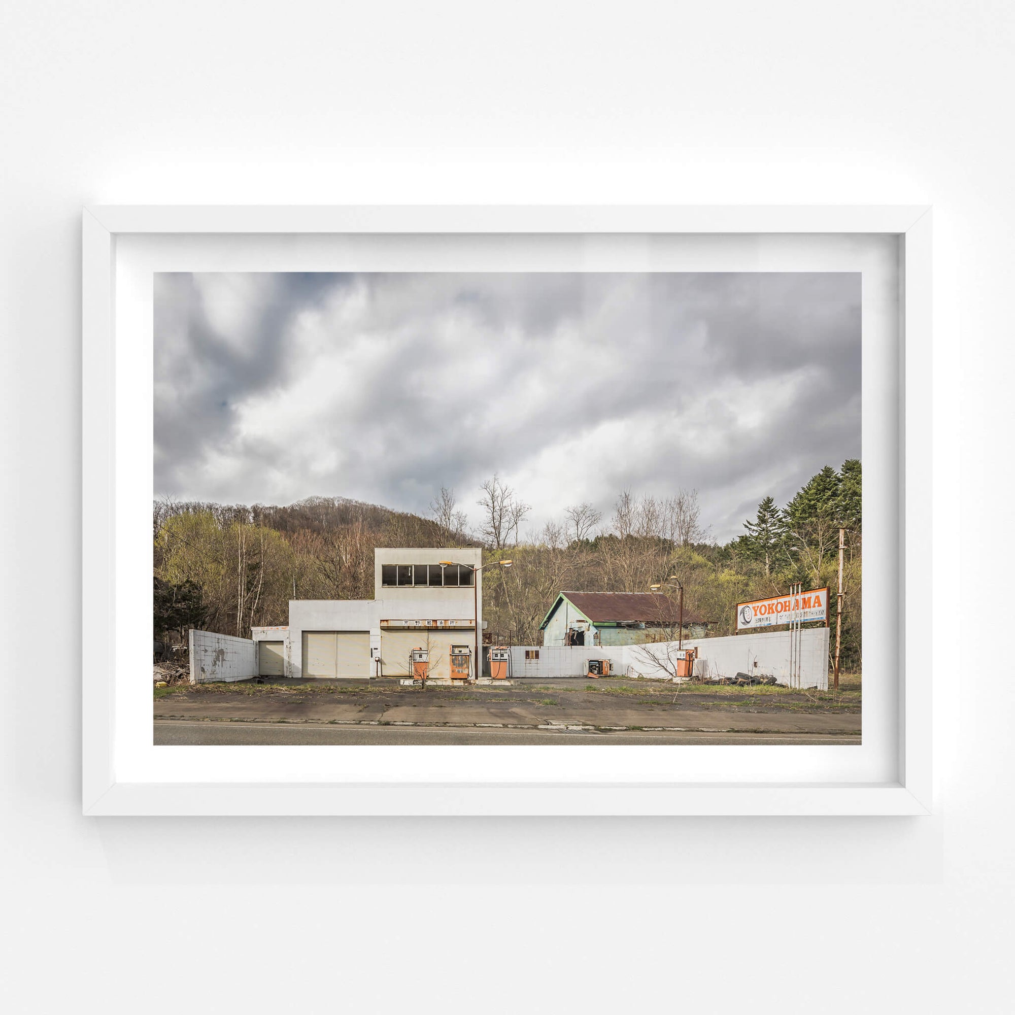 Gas Station | Streetscapes of Yubari Fine Art Print - Lost Collective Shop