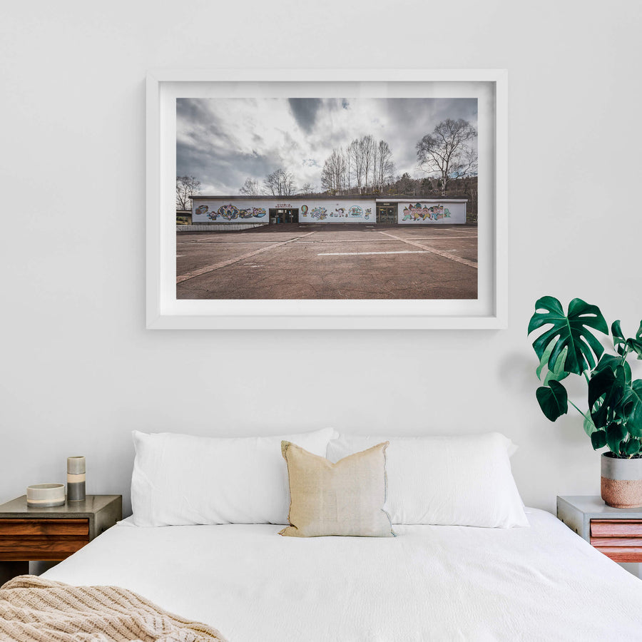 white frame