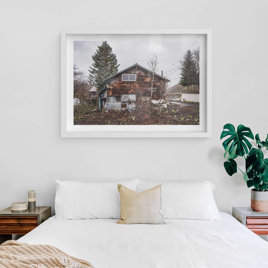 white frame