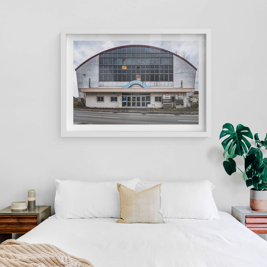 white frame