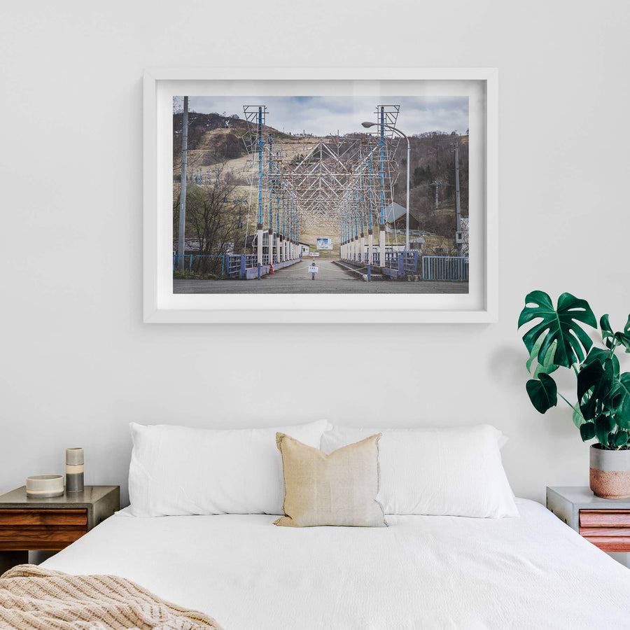 white frame
