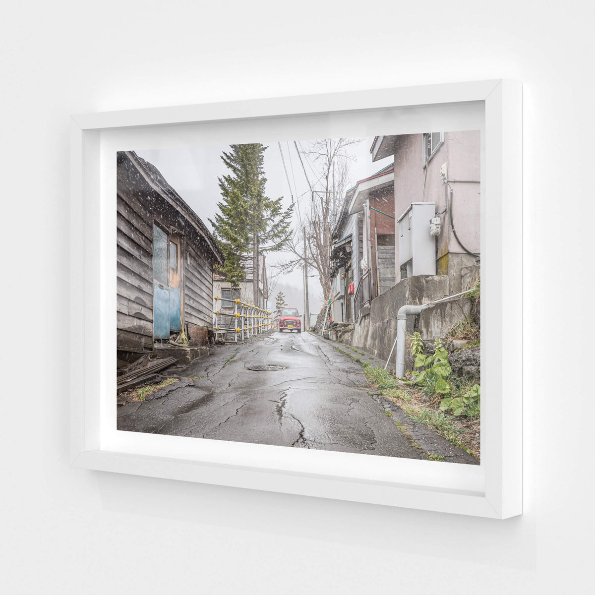 white frame