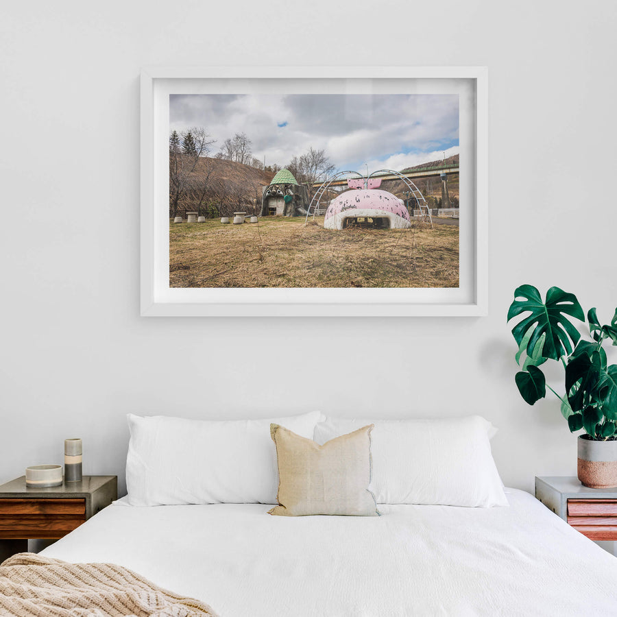 white frame