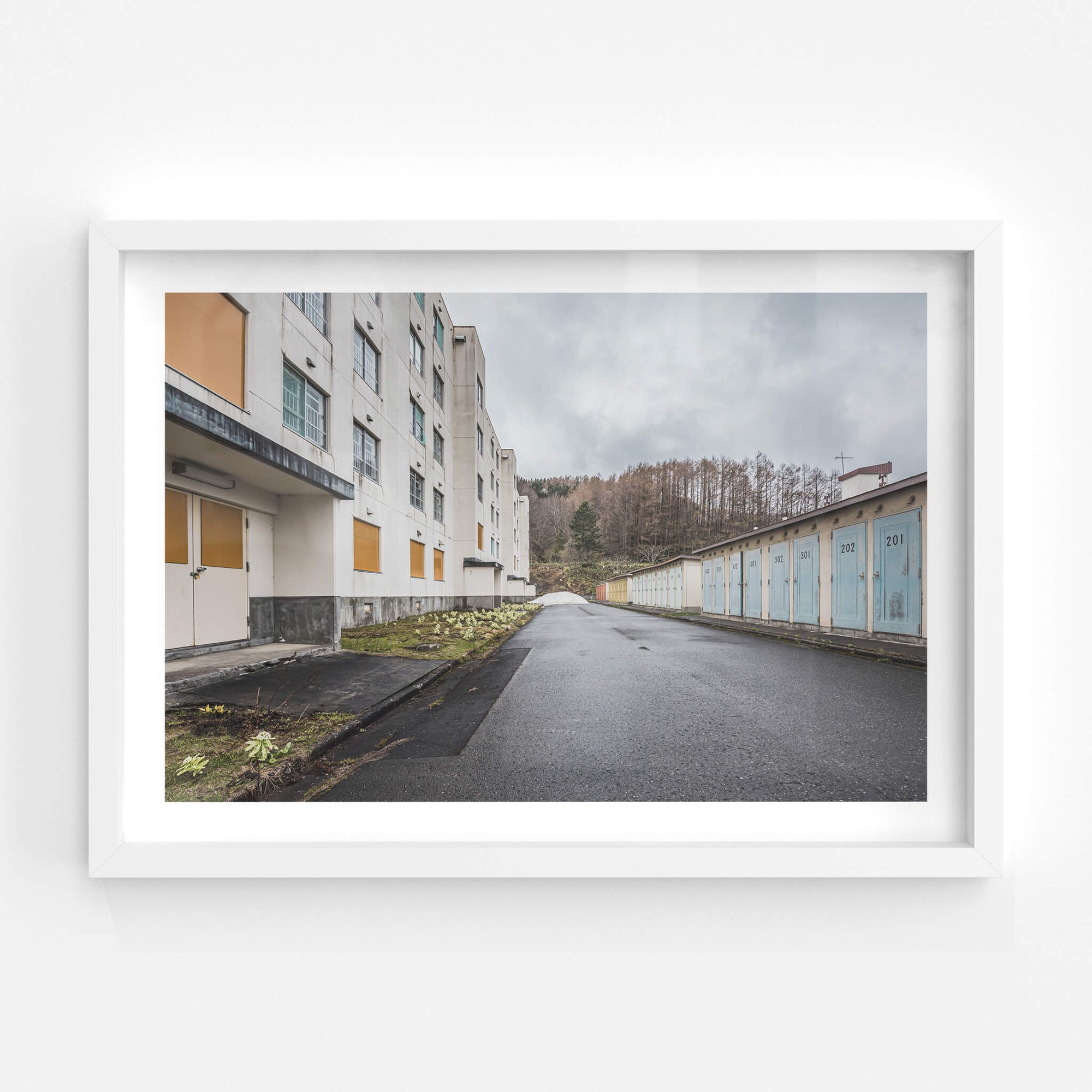 Public Housing and Storage | Streetscapes of Yubari Fine Art Print - Lost Collective Shop