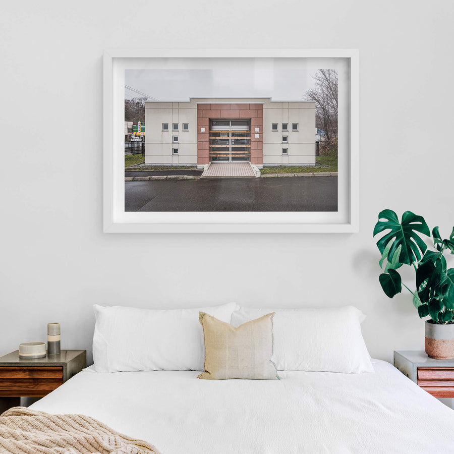 white frame