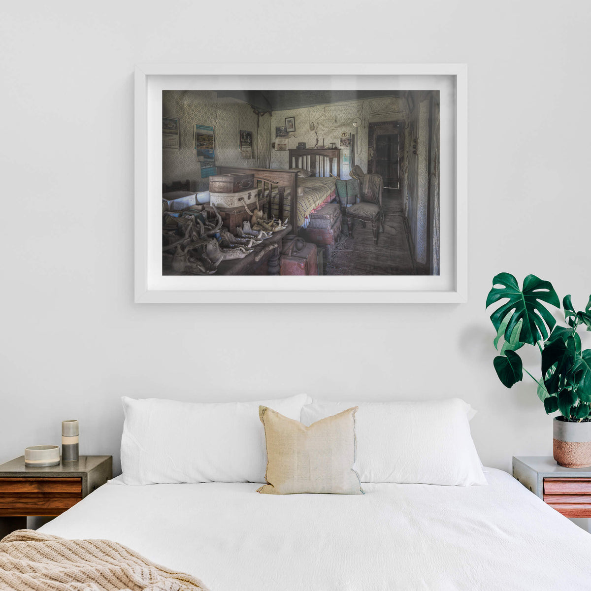 white frame