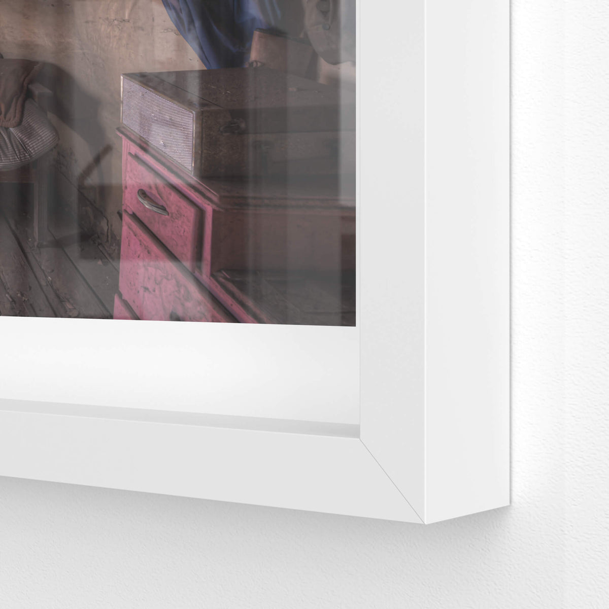 white frame