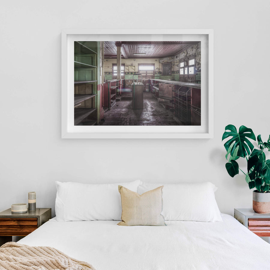 white frame
