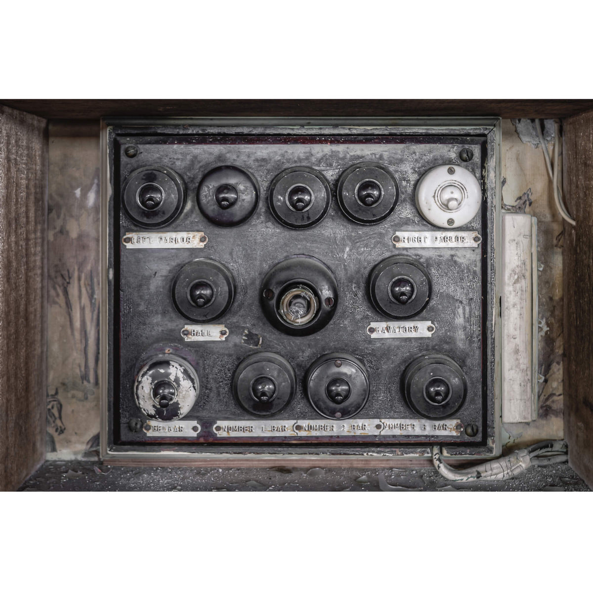 Downstairs Light Switches | Terminus Hotel Fine Art Print - Lost Collective Shop