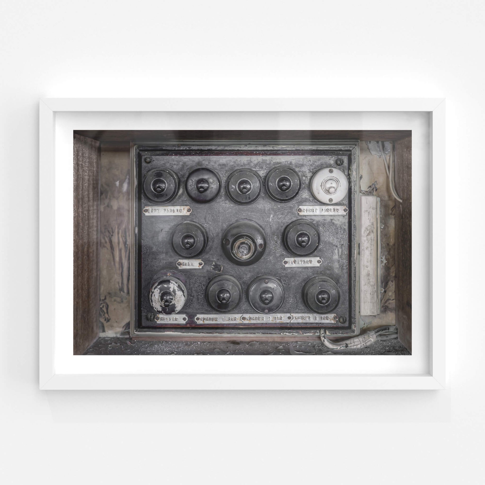 Downstairs Light Switches | Terminus Hotel Fine Art Print - Lost Collective Shop