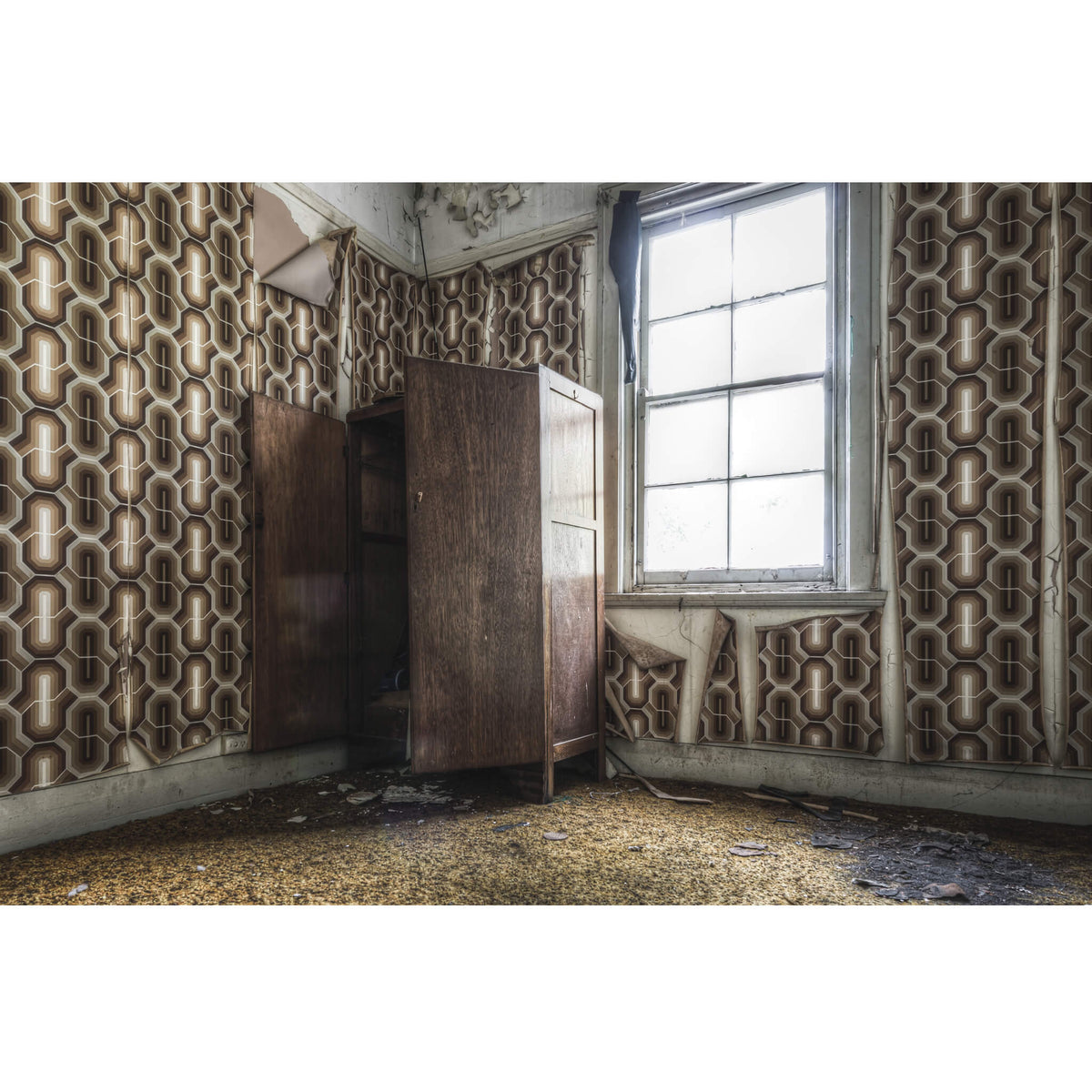 Wallpapered Guest Room | Terminus Hotel Fine Art Print - Lost Collective Shop