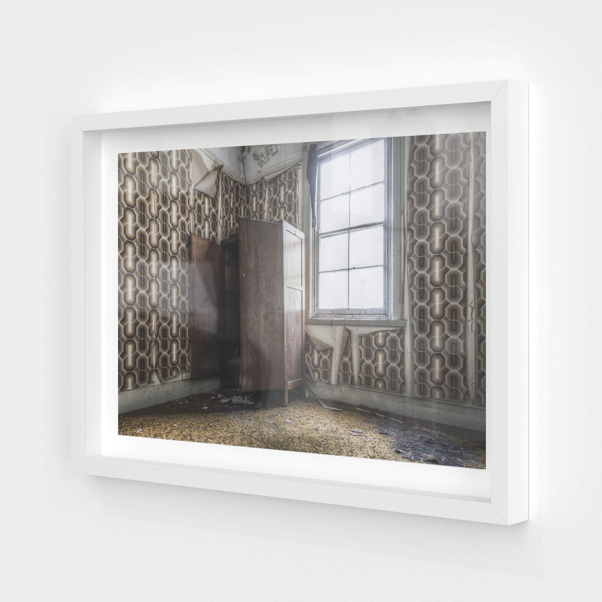 Wallpapered Guest Room | Terminus Hotel Fine Art Print - Lost Collective Shop