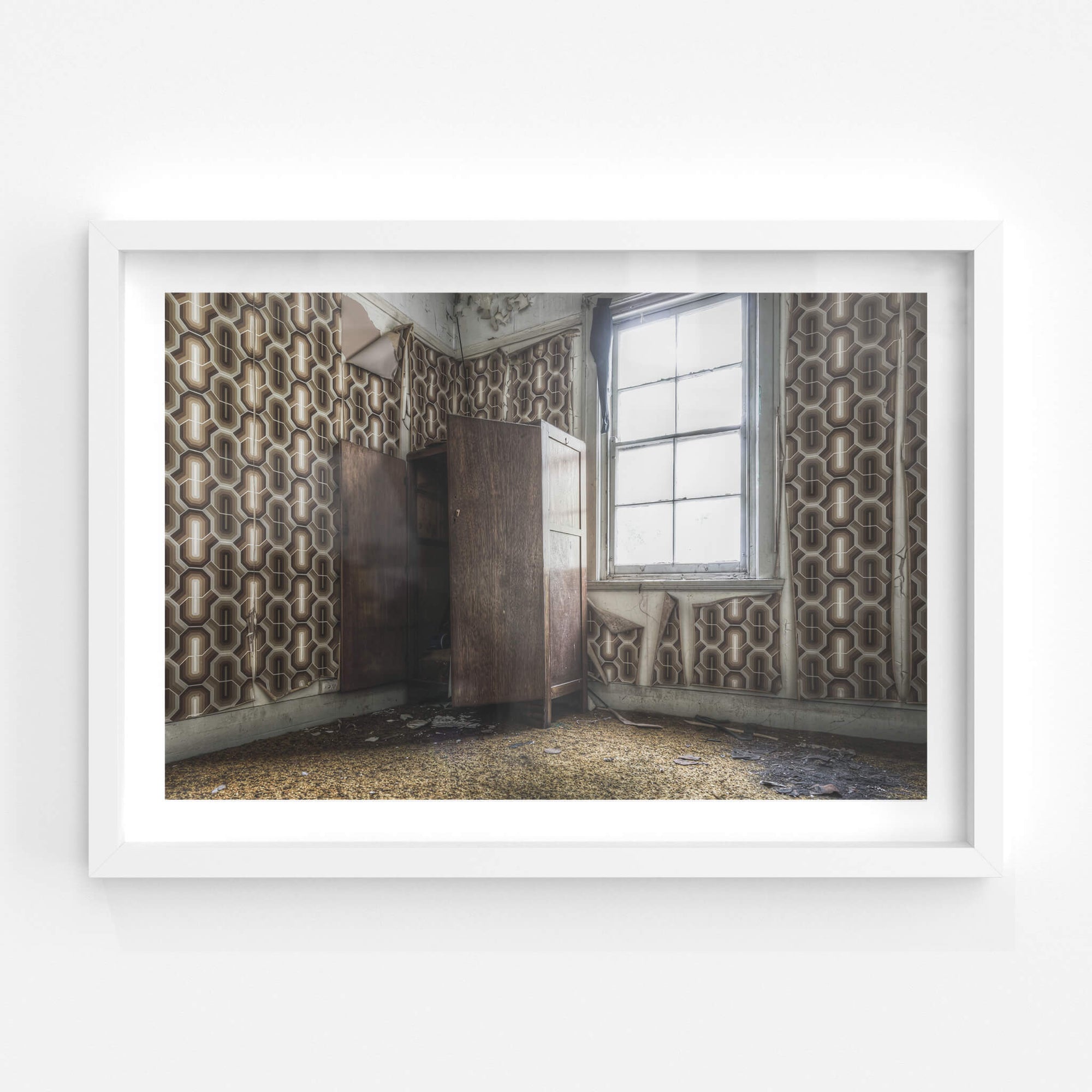 Wallpapered Guest Room | Terminus Hotel Fine Art Print - Lost Collective Shop