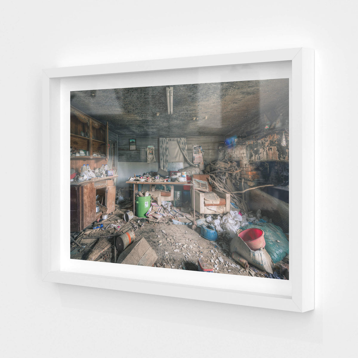 white frame